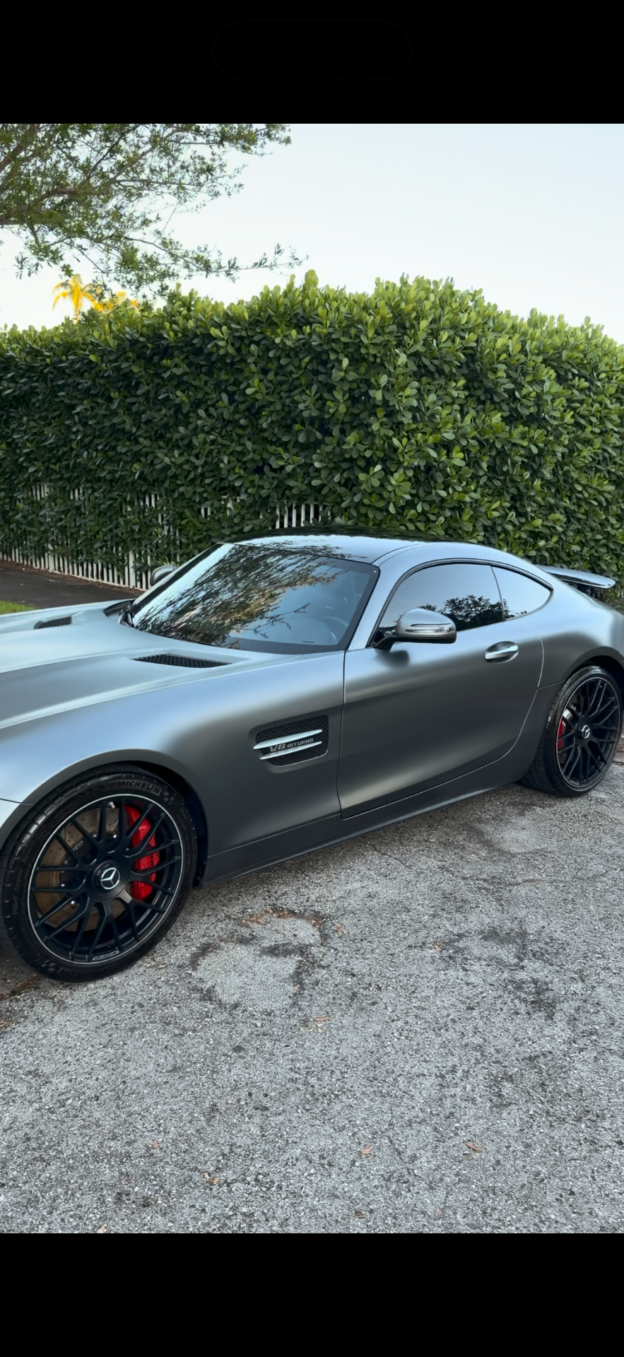Mercedes-AMG GT detailed in matte grey